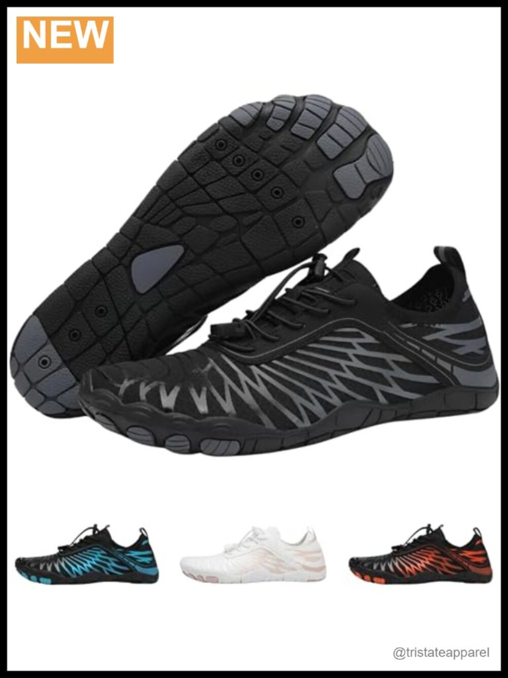 Wide Toe Box Barefoot Trail Running Shoes Water Repellent Lightweight